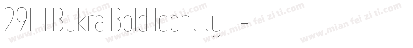 29LTBukra Bold Identity H字体转换